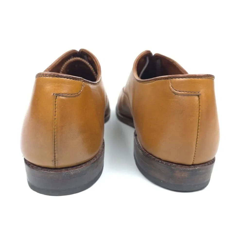ALLEN EDMONDS Carlyle Plain-toe Oxford Dress Shoe Walnut Brown Leather Old Money